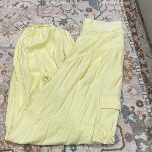 Free People Women's Yellow Pants